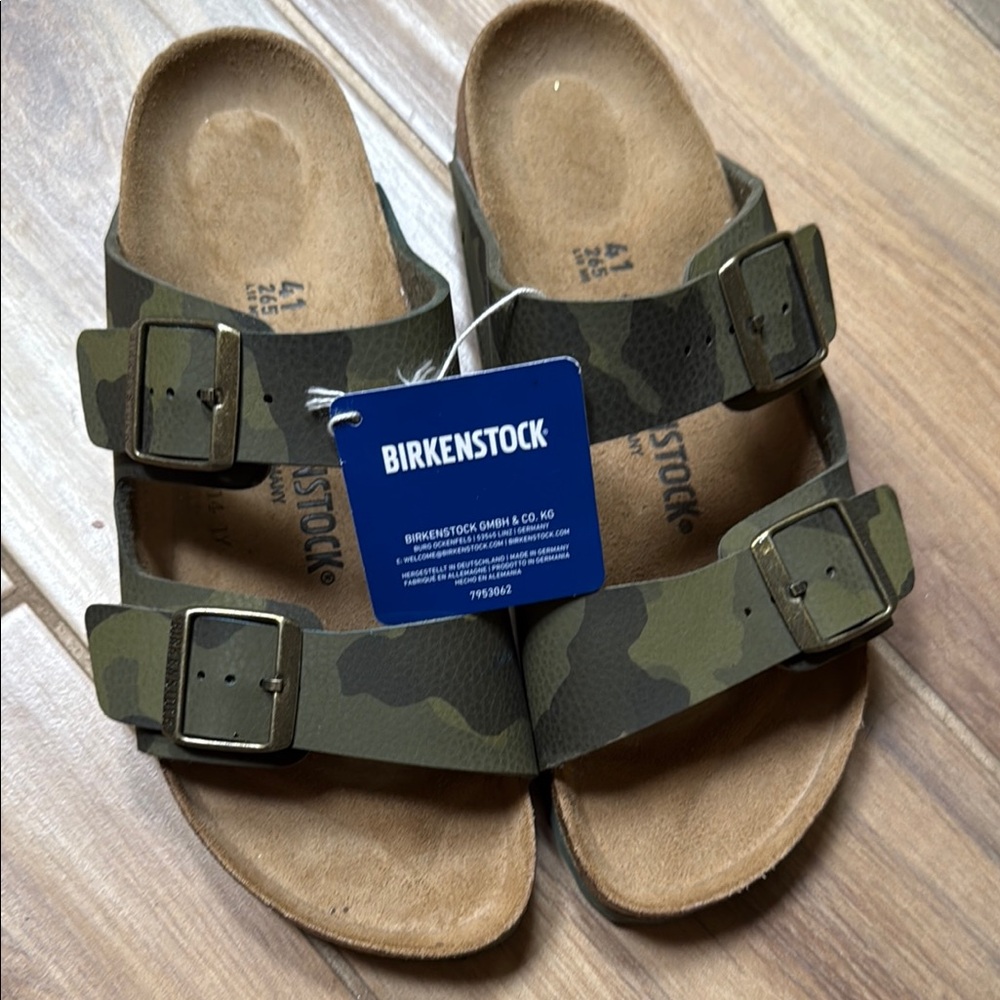 Birkenstock Camouflage Sandals sz 41 L10 M8